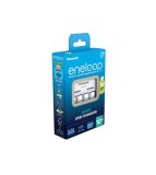 Incarcator USB Panasonic Eneloop inclusiv 4 baterii reincarcabile AA de 2000 mAh
