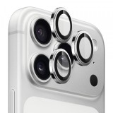 Folie de protectie Camera Spate Blueo Sapphire Crystal pentru Apple iPhone 18 Pro / 18 Pro Max, Sticla Securizata, Argintie