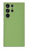 Husa din silicon X-Level compatibila cu Samsung Galaxy S23 Ultra, silk touch, interior din catifea, Verde deschis