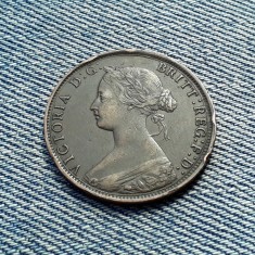 1/2 Half Penny 1862 Anglia / Marea Britanie regina Victoria