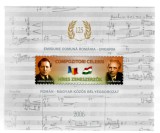 Mapă filatelică - Compozitori celebri - George Enescu - Bela Bartok - Emisiune comună Rom&acirc;nia-Ungaria, (bilingv), 2006