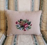 Perna decorativa Vintage cu cusatura goblen