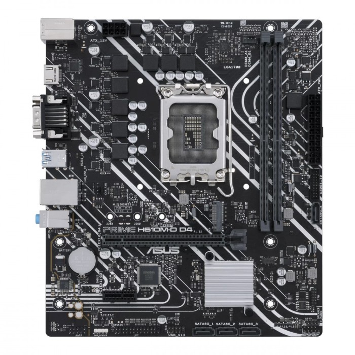 PLACA de BAZA Asus &quot;PRIME H610M-D D4&quot;, skt LGA 1700, mATX, Intel H610, 2 x DDR4, max. 64 GB, 4 x SATA, 1 x M.2, 7.1, &quot;PRIME H610M-D D4&quot;