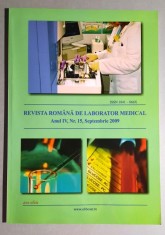 Revista romana de laborator medical - nr 15 din septembrie 2009 foto