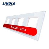 Cumpara ieftin Rama priza cvadrupla Livolo din sticla SmartElectro IntelligentHouse