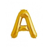 Balon Folie Litera A Auriu - 40 cm