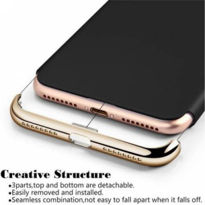 Pachet husa protectie si inel pentru iPhone 6 Rose-Auriu folie protectie fata-spate foto