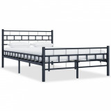 VidaXL Cadru de pat, negru, 120 x 200 cm, oțel