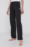 Karl Lagerfeld pantaloni de pijama femei, culoarea negru