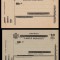 1919 Romania - 2 CP maghiare supratiparite romana 10 Bani negru, erori varietati