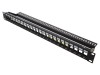 Patch Panel Goobay 24 Porturi Negru 19" Rack Cod 95743