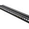 Patch Panel Goobay 24 Porturi Negru 19" Rack Cod 95743
