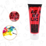Vopsea Acrilica Visiniu 75ml Idei - Multi Suprafete: Panza, Lemn, Hartie, Metal, Sticla, Ceramica - Uscare Rapida, Rezistenta la Lumina