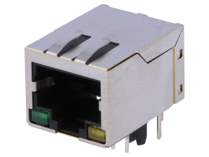 Conector RJ45 ecranat cu LED