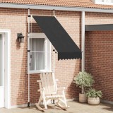 vidaXL Copertină retractabilă manual, antracit, 100 cm