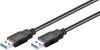 Cablu USB 3.0 USB A tata - USB A tata 0.5m Goobay