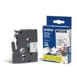 Banda de etichete Brother TZe-135, alb pe transparent, latime de 12mm