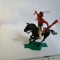 bnk jc Figurina de plastic - indian calare - Hong Kong - copie dupa Timpo