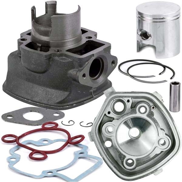 Kit Cilindru scuter PIAGGIO Quartz 2 80 80cc 2T + CHIULOASA - 5 Colturi - Apa