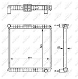 NRF 58827 Radiator, racire motor