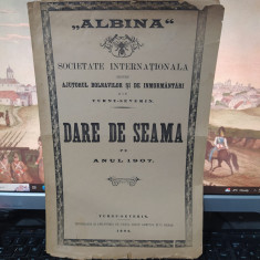 Albina Societate pt. ajutorul bolnavilor, Dare de seamă 1907, Turnu Severin, 081