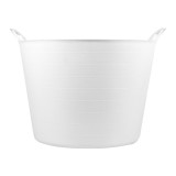 Galeata din plastic alba de 42 litri pentru utilizare alimentara cu manere intarite Bellota BKT42WP HardWork ToolsRange