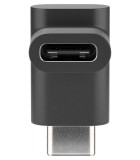 Adaptor USB TYPE C la USB TYPE C 90 20x10x10mm negru Goobay