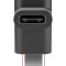 Adaptor USB TYPE C la USB TYPE C 90 20x10x10mm negru Goobay