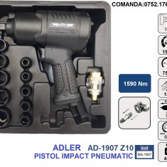 SET Pistol Impact pneumatic 1590Nm 6.3 bari 1/2", ADLER AD-1907-Z10