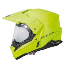 Casca off road MT Synchrony Duo Sport galben fluor lucios cu viziera (ochelari soare integrati) foto