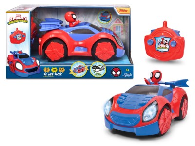 Spidey Prietenii Extraordinari Masinuta Cu Telecomanda Web Racer Scara 1:18 foto
