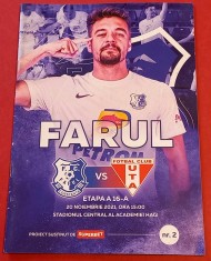 Program meci fotbal FARUL CONSTANTA - UTA ARAD (20.11.2021)