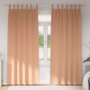 Perdele cu perdele 2 pcs Maro deschis 260 x 140 cm Poliester