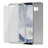 Husa Full Body 360 MyStyle Argintiu Samsung Galaxy S8 Plus, Protectie Completa: Fata, Spate, Laterale, Anti-Soc, Praf, Zgarieturi