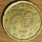 Spania - moneda de colectie - 20 euro cent 1999 - prima harta a Europei