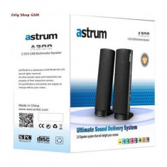 Boxe astrum a200 2.0 ch multimedia speaker negru foto