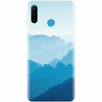 Husa silicon pentru Huawei P30 Lite, Blue Mountain Crests foto