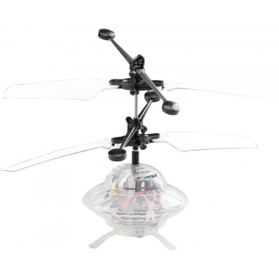 Elicopter mini de jucarie, model ufo, controlabil cu mana, alb foto