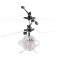 Elicopter mini de jucarie, model ufo, controlabil cu mana, alb