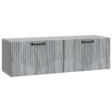 vidaXL Oglindă TV montată pe perete Sonoma gri 98 x 31 x 30 cm 899071