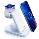 Incarcator Retea Wireless 3MK Hyper Charger 3in1, 15W, 1.67A, Alb, Universal