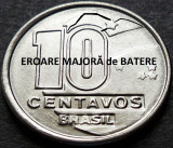 Cumpara ieftin Moneda 10 CENTAVOS - BRAZILIA, anul 1990 *cod 3791 = UNC cu EROARE de BATERE!, America Centrala si de Sud