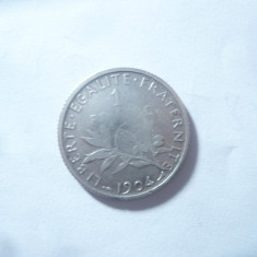 Moneda 1 franc 1904 Franta , argint , cal. medie