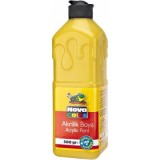 Culoare acrilica, 500 ml, galben, Nova Color