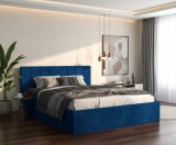 Pat Tapitat Aura Albastru Catifea Premium Ofertă limitată