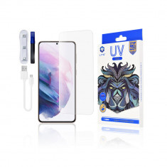 Folie Compatibila cu Samsung Galaxy S21 Plus Lito 3D UV Glass Transparent