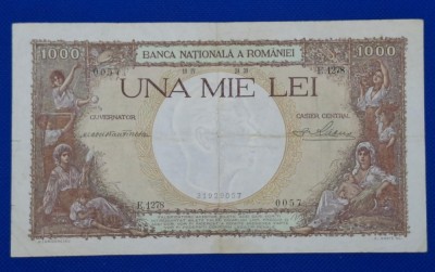 1000 lei 1939, seria E.1278 0057, stare bună foto