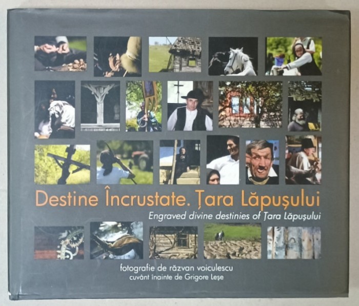 DESTINE INCRUSTATE . TARA LAPUSULUI / ENGRAVED DIVINE DESTINIES OF TARA LAPUSULUI , ALBUM BILINGV DE FOTOGRAFIE de RAZVAN VOICULESCU , cuvant inainte