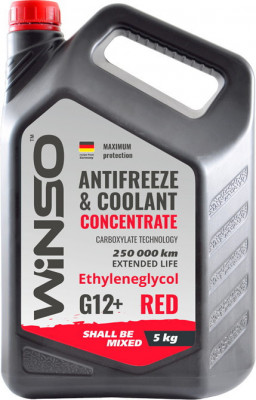 Winso Red Antigel Concentrat Rosu G12+ 1L 880990 foto