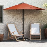 VidaXL Parasol de Grădină Terracota 294 x 150 x 224 cm țesătură